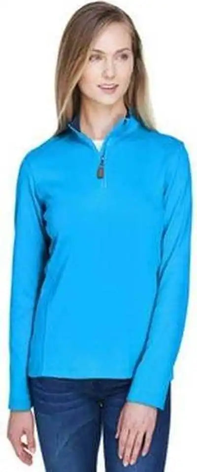 Devon &amp; Jones Dg479w Ladies’ Drytec20 Performance Quarter-zip - Ocean Blue Navy