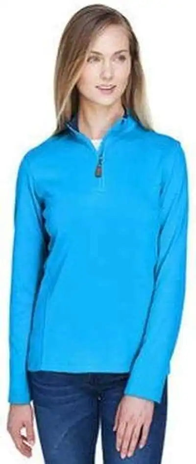 Devon &amp; Jones Dg479w Ladies’ Drytec20 Performance Quarter-zip - Ocean Blue Navy