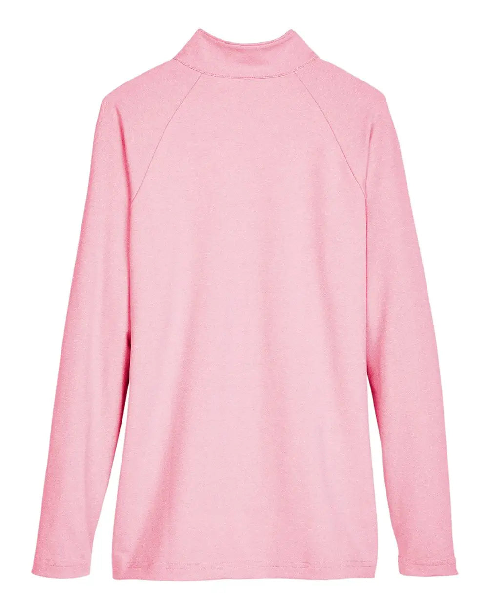 Devon & Jones Dg480w Women’s Crownlux Performanceâ Clubhouse Micro-stripe Quarter-zip Pullover - Red