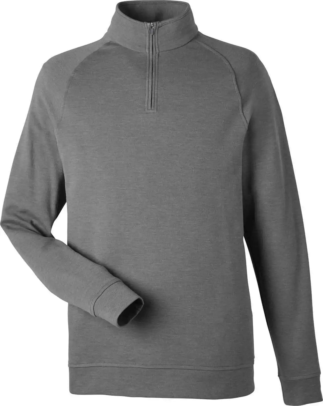 Devon & Jones Dg481 Men’s New Classics Charleston Quarter-zip - Graphite Melange
