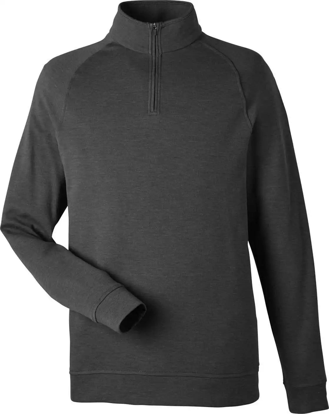 Devon & Jones Dg481 Men’s New Classics Charleston Quarter-zip - Black Melange