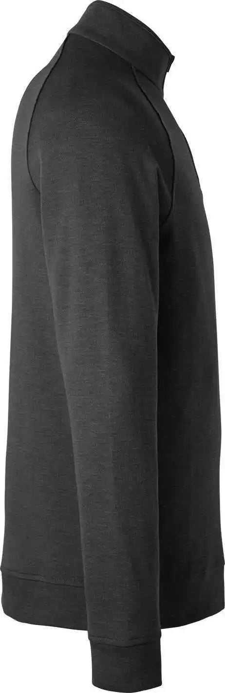 Devon & Jones Dg481 Men’s New Classics Charleston Quarter-zip - Black Melange