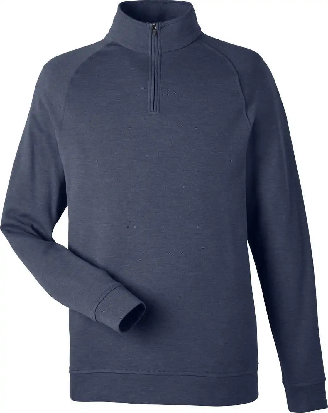 Devon &amp; Jones Dg481 Men’s New Classics Charleston Quarter-zip - Navy Melange