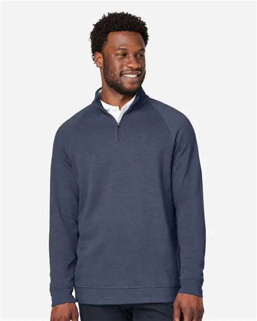 Devon & Jones Dg481 Men’s New Classicsâ Charleston Quarter-zip Pullover - Navy Melange