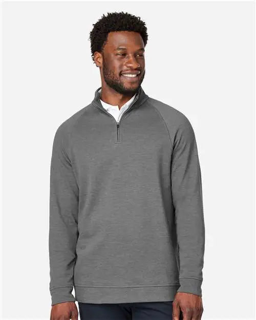 Devon & Jones Dg481 Men’s New Classicsâ Charleston Quarter-zip Pullover - Graphite Melange