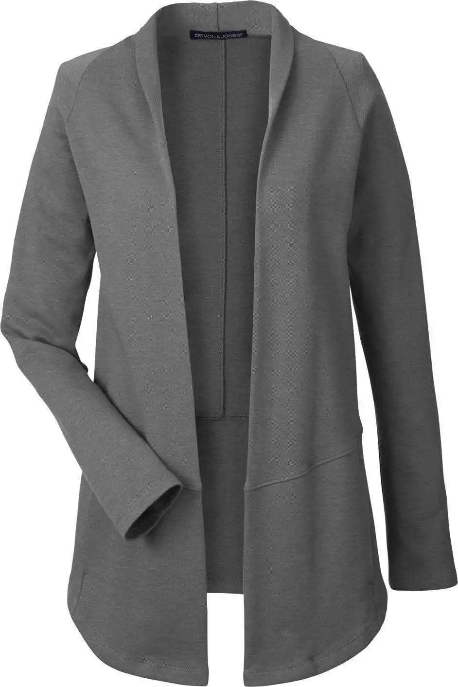 Devon & Jones Dg481w Ladies’ New Classics Charleston Cardigan Graphite Melange