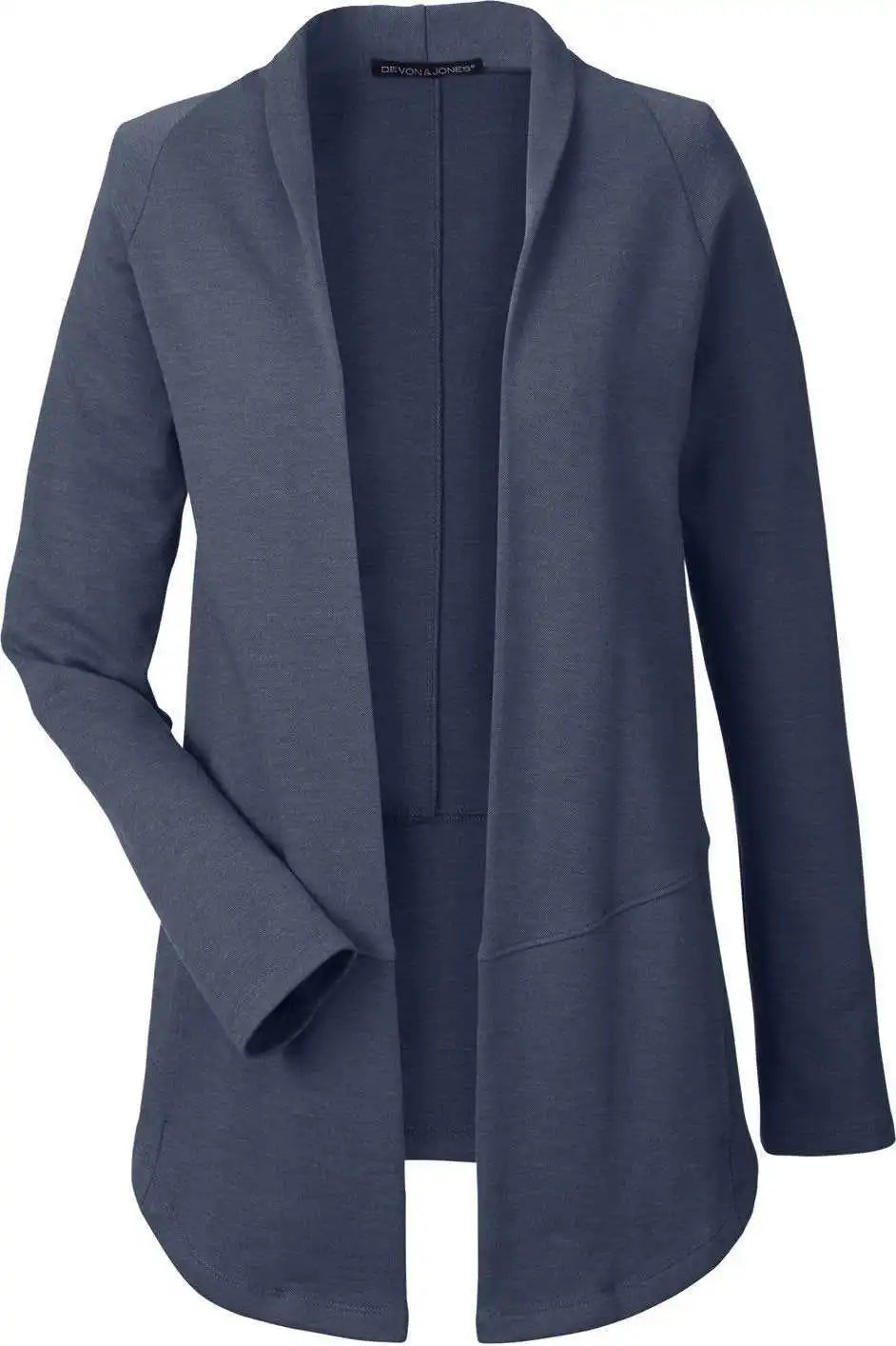 Devon & Jones Dg481w Ladies’ New Classics Charleston Cardigan - Navy Melange