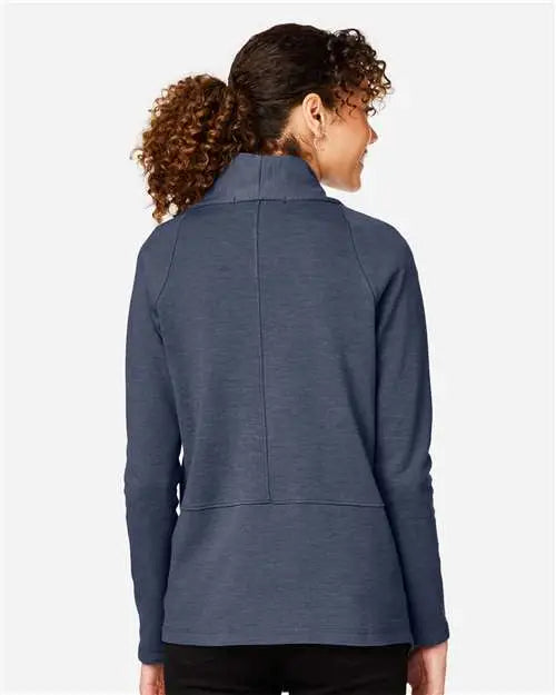Devon & Jones Dg481w Women's New ClassicsÂ® Charleston Cardigan - Navy Melange