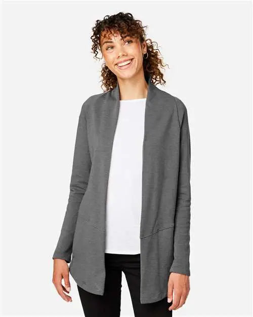 Devon & Jones Dg481w Women’s New Classicsâ Charleston Cardigan - Graphite Melange