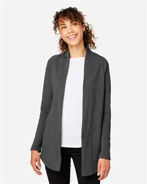 Devon & Jones Dg481w Women’s New Classicsâ Charleston Cardigan - Black Melange