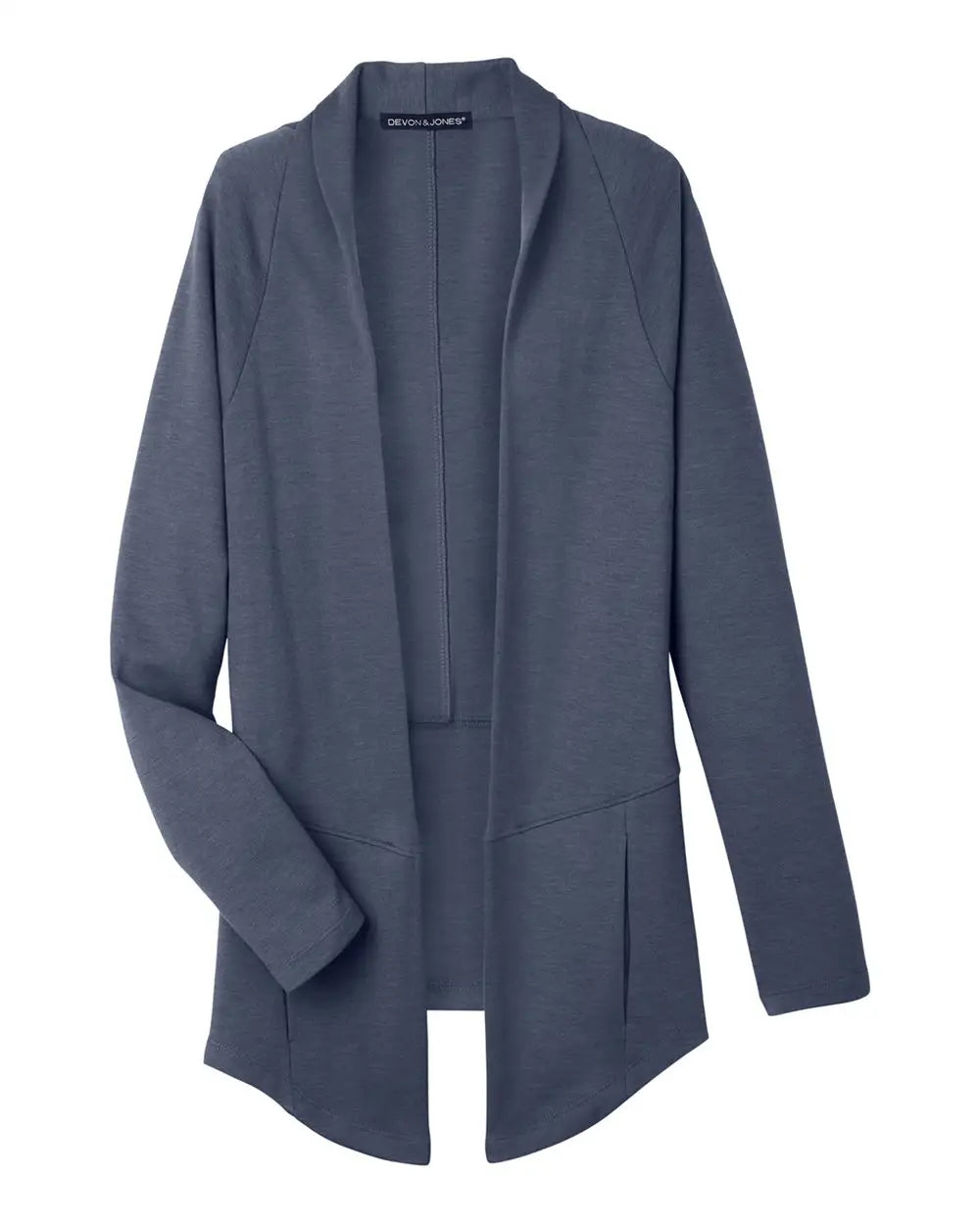 Devon & Jones Dg481w Women’s New Classicsâ Charleston Cardigan - Navy Melange