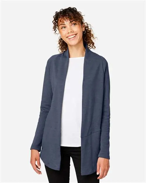 Devon & Jones Dg481w Women’s New Classicsâ Charleston Cardigan - Navy Melange