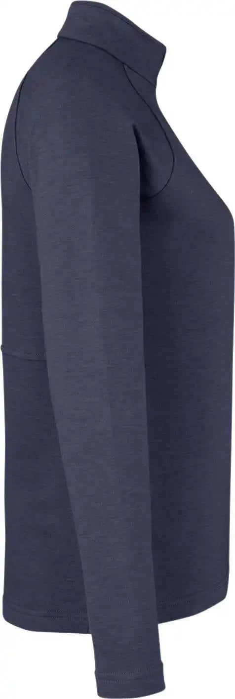 Devon & Jones Dg481wz Ladies’ New Classics Charleston Quarter-zip - Navy Melange