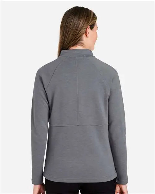 Devon & Jones Dg481wz Women's New ClassicsÂ® Charleston Quarter-zip Pullover - Graphite Melange