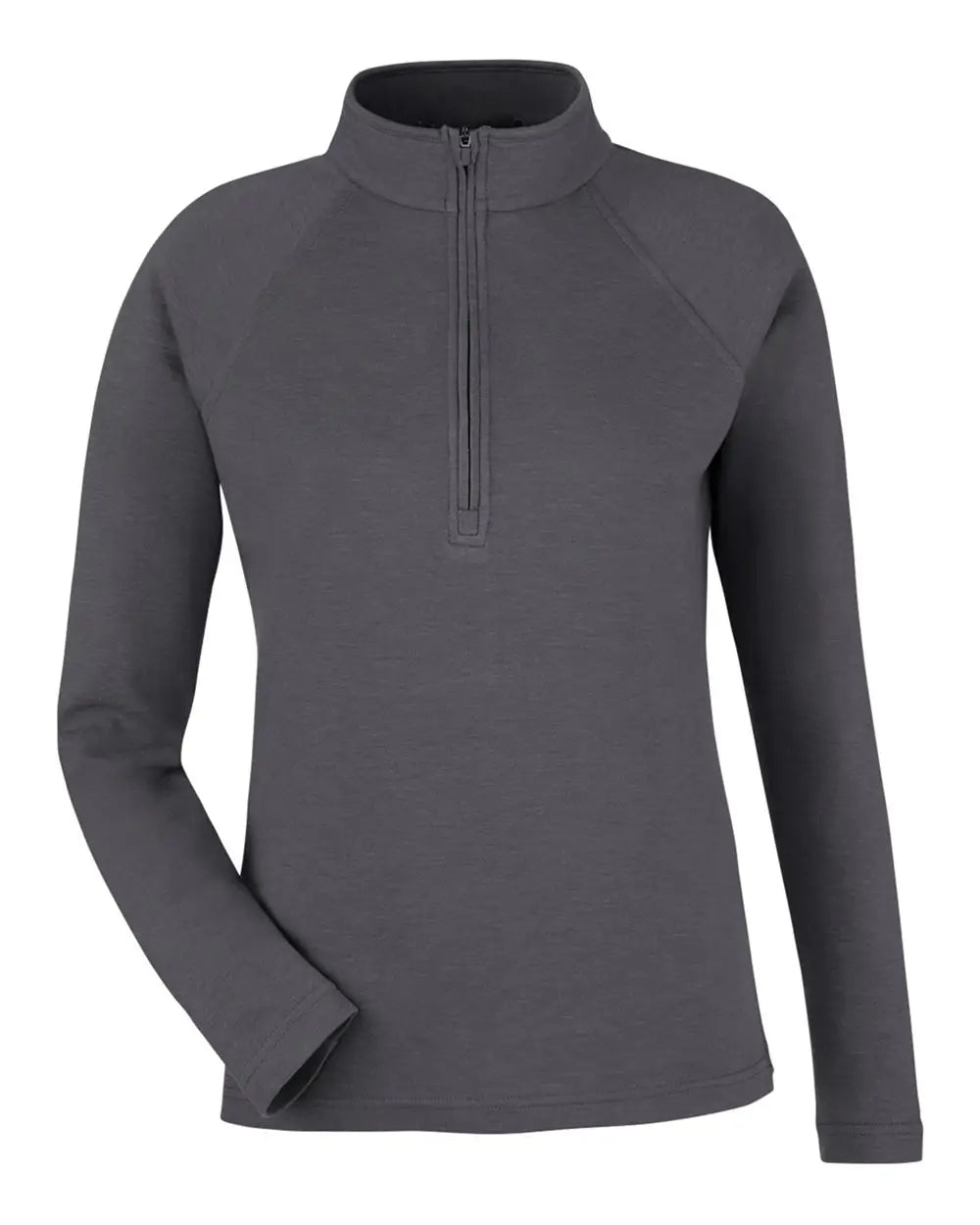 Devon & Jones Dg481wz Women’s New Classicsâ Charleston Quarter-zip Pullover - Black Melange