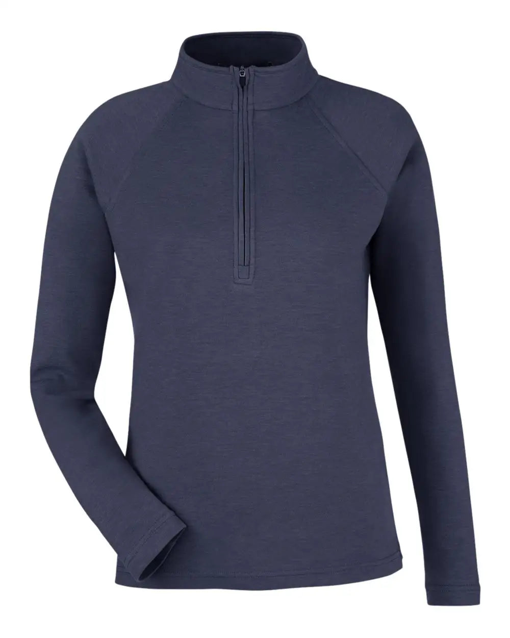 Devon & Jones Dg481wz Women’s New Classicsâ Charleston Quarter-zip Pullover - Navy Melange