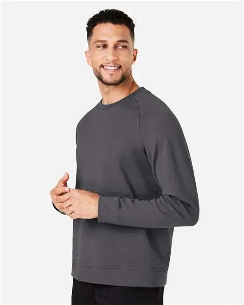 Devon & Jones Dg482 Men’s New Classicsâ Charleston Pullover - Black Melange