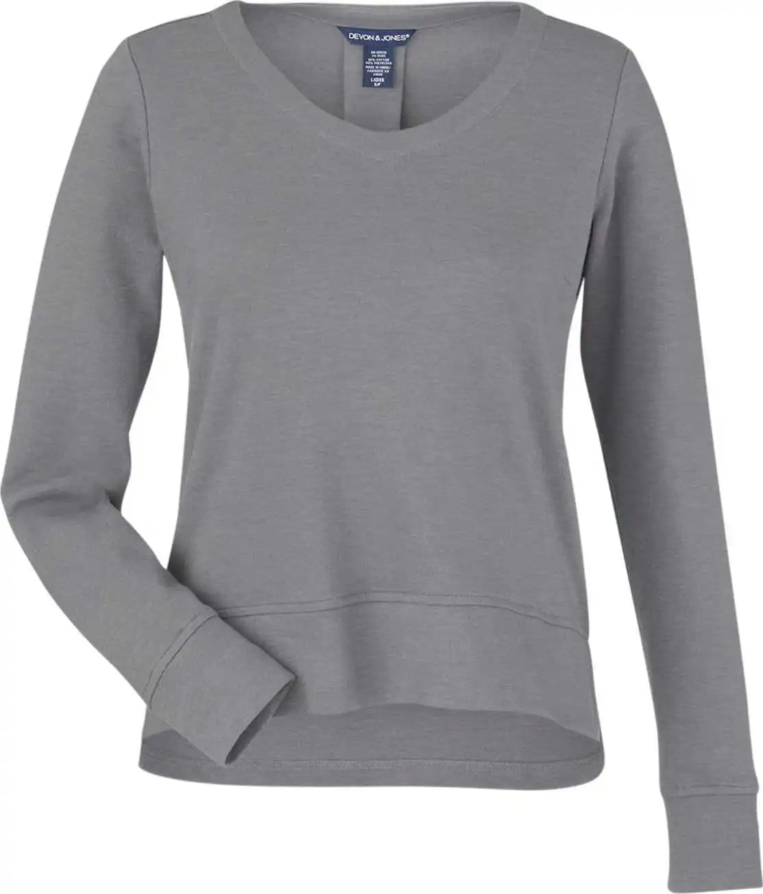 Devon & Jones Dg482w Ladies’ New Classics Charleston Pullover Graphite Melange