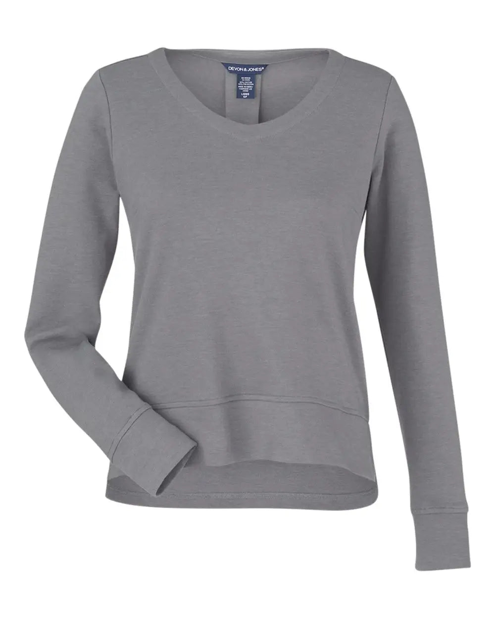 Devon & Jones Dg482w Women's New ClassicsÂ® Charleston Pullover - Graphite Melange - Graphite Melange / Xs