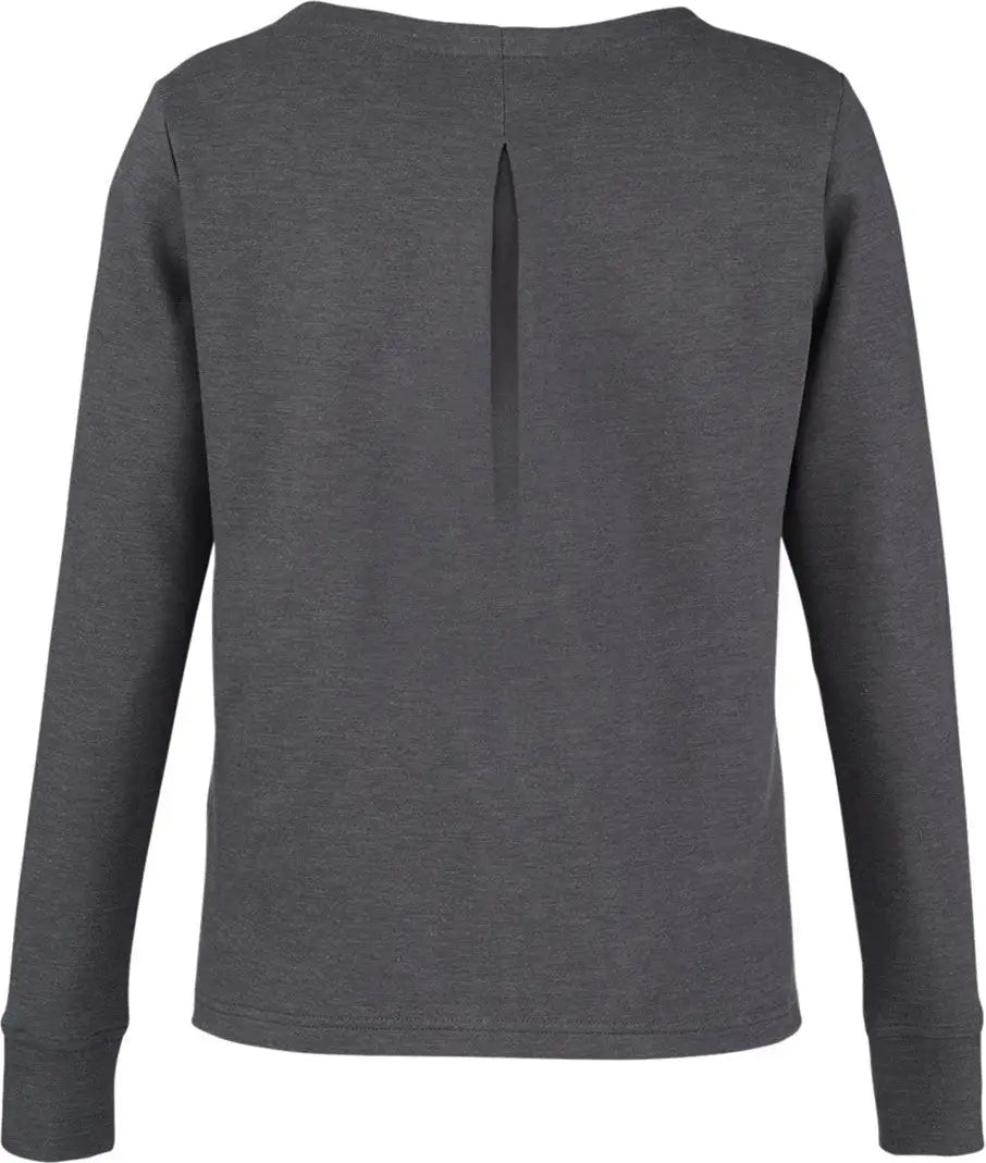 Devon & Jones Dg482w Women’s New Classicsâ Charleston Pullover - Black Melange