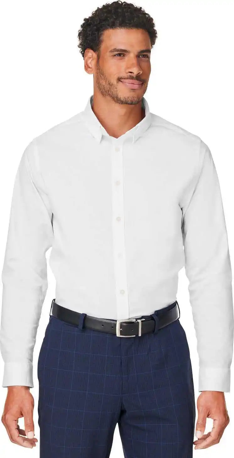 Devon &amp; Jones Dg505 Crownlux Performance Men’s Spencer Poplin Shirt White