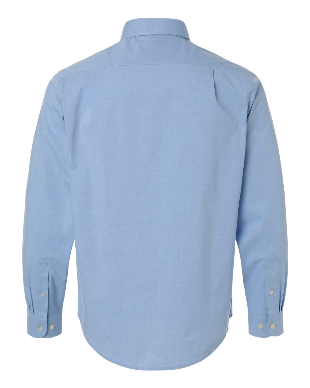 Devon & Jones Dg505 Men’s Crownlux Performance Spencer Poplin Dress Shirt - Light Blue Melange