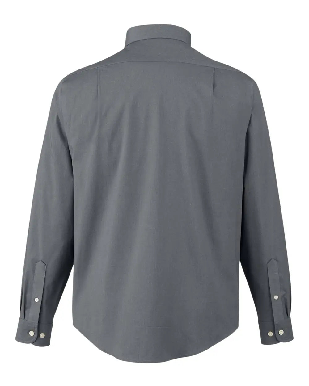 Devon & Jones Dg505 Men’s Crownlux Performanceâ Spencer Poplin Dress Shirt - Graphite Melange