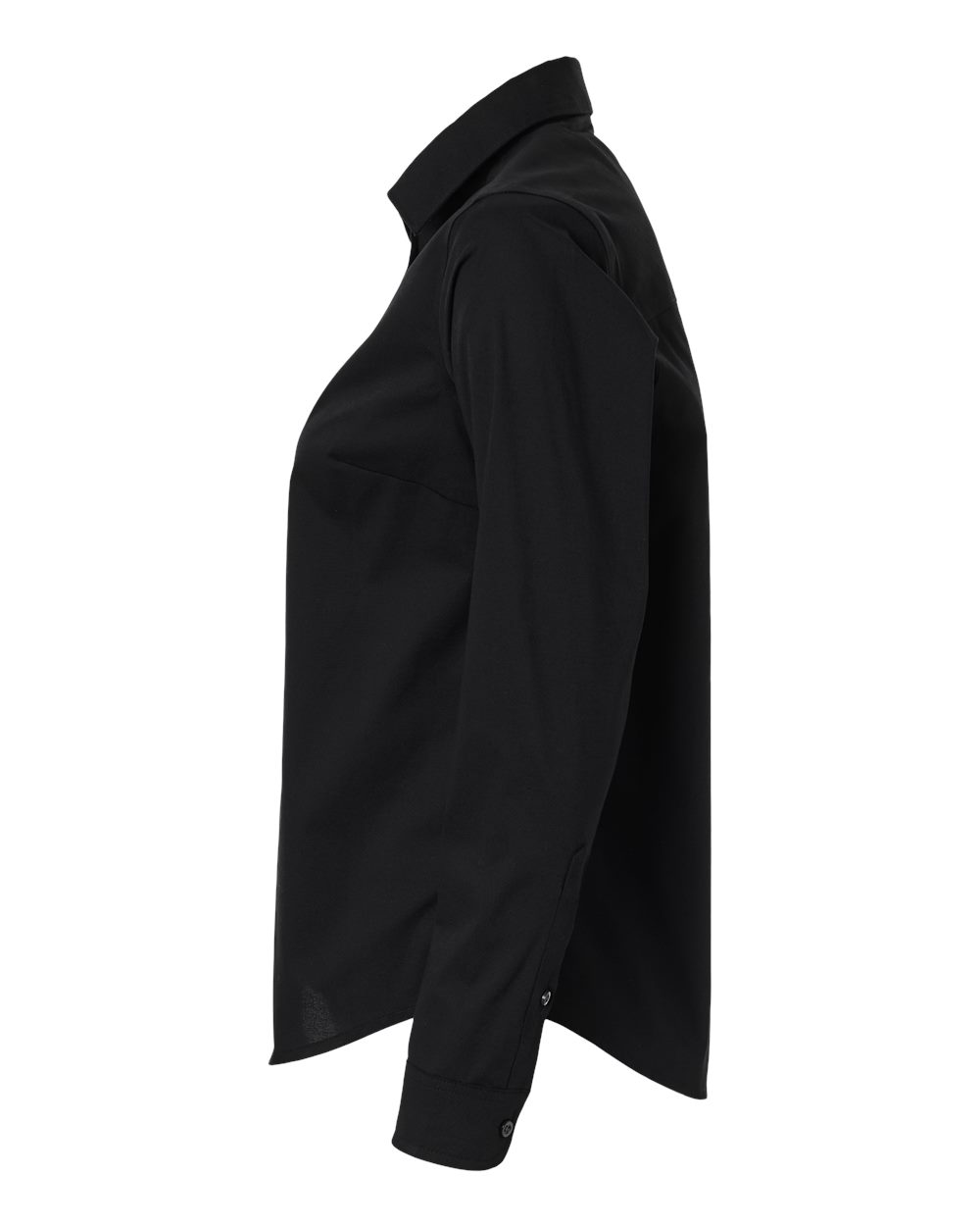 Devon & Jones Dg505w Women’s Crownlux Performance Spencer Poplin Dress Shirt - Black