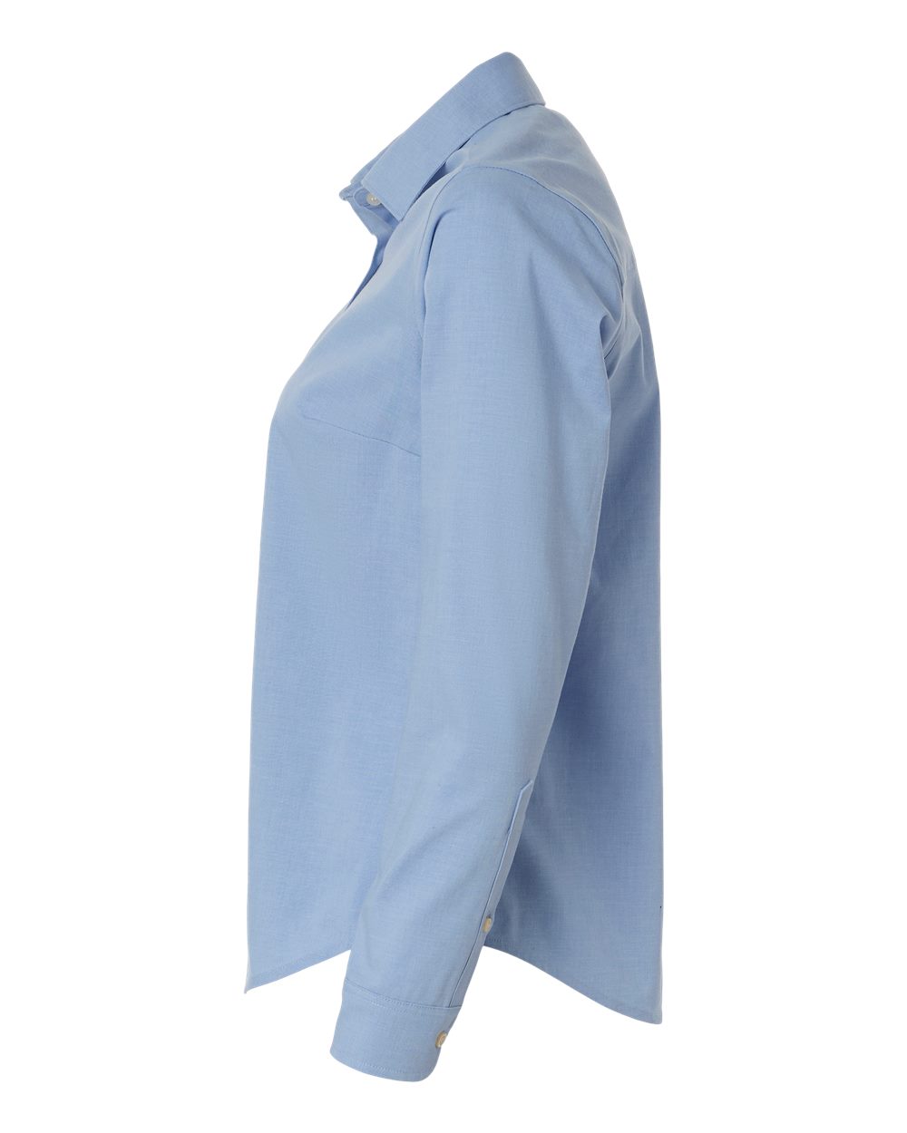 Devon & Jones Dg505w Women’s Crownlux Performance Spencer Poplin Dress Shirt - Light Blue Melange