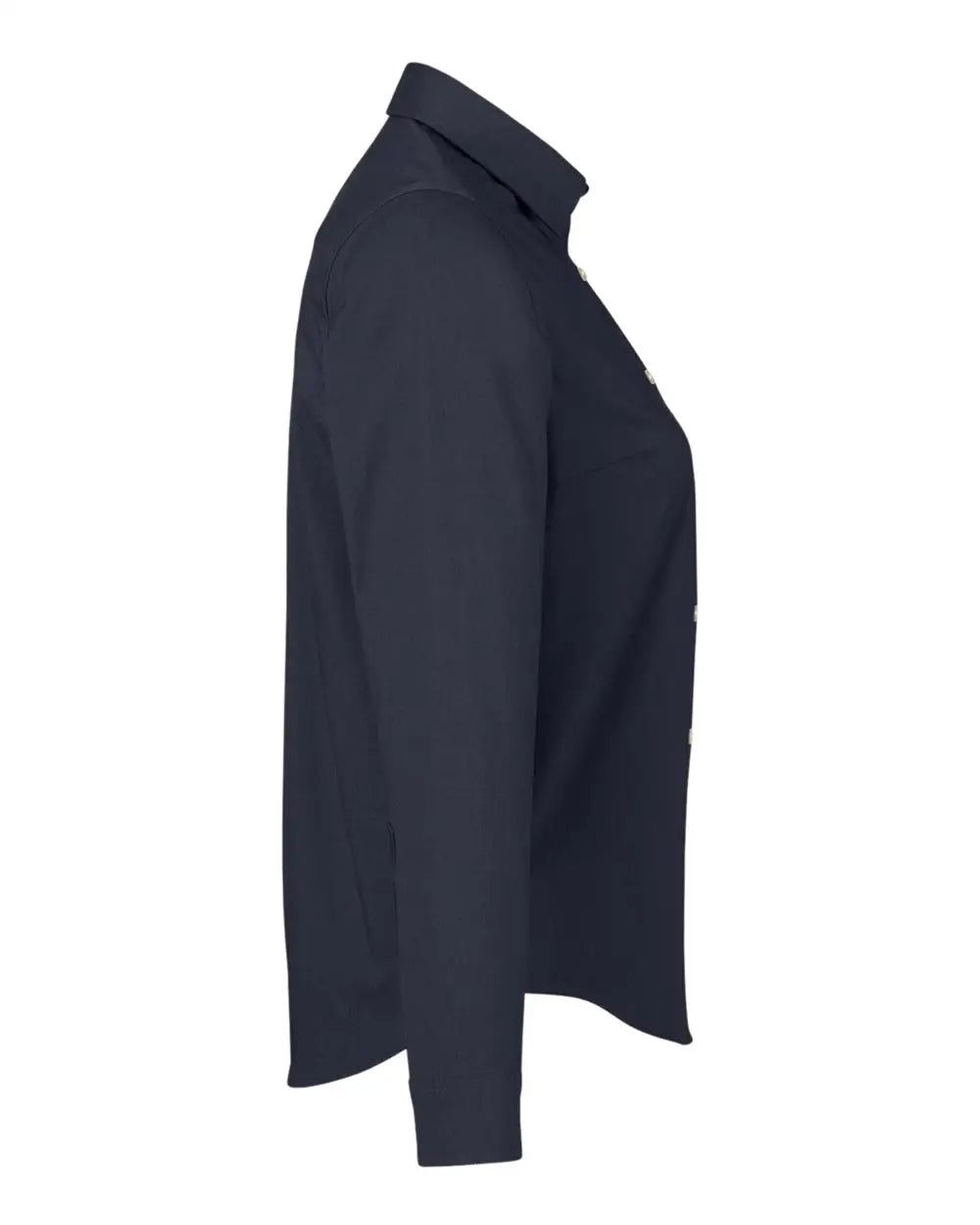 Devon & Jones Dg505w Women’s Crownlux Performanceâ Spencer Poplin Dress Shirt - Navy Melange