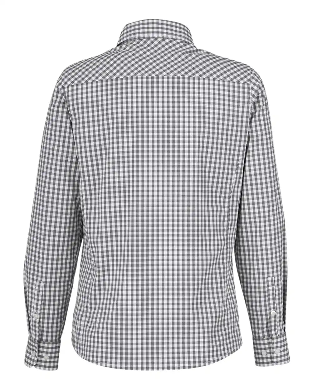 Devon & Jones Dg536w Women’s Crownlux Performance® Gingham Dress Shirt - Graphite White - Graphite/ / Xs