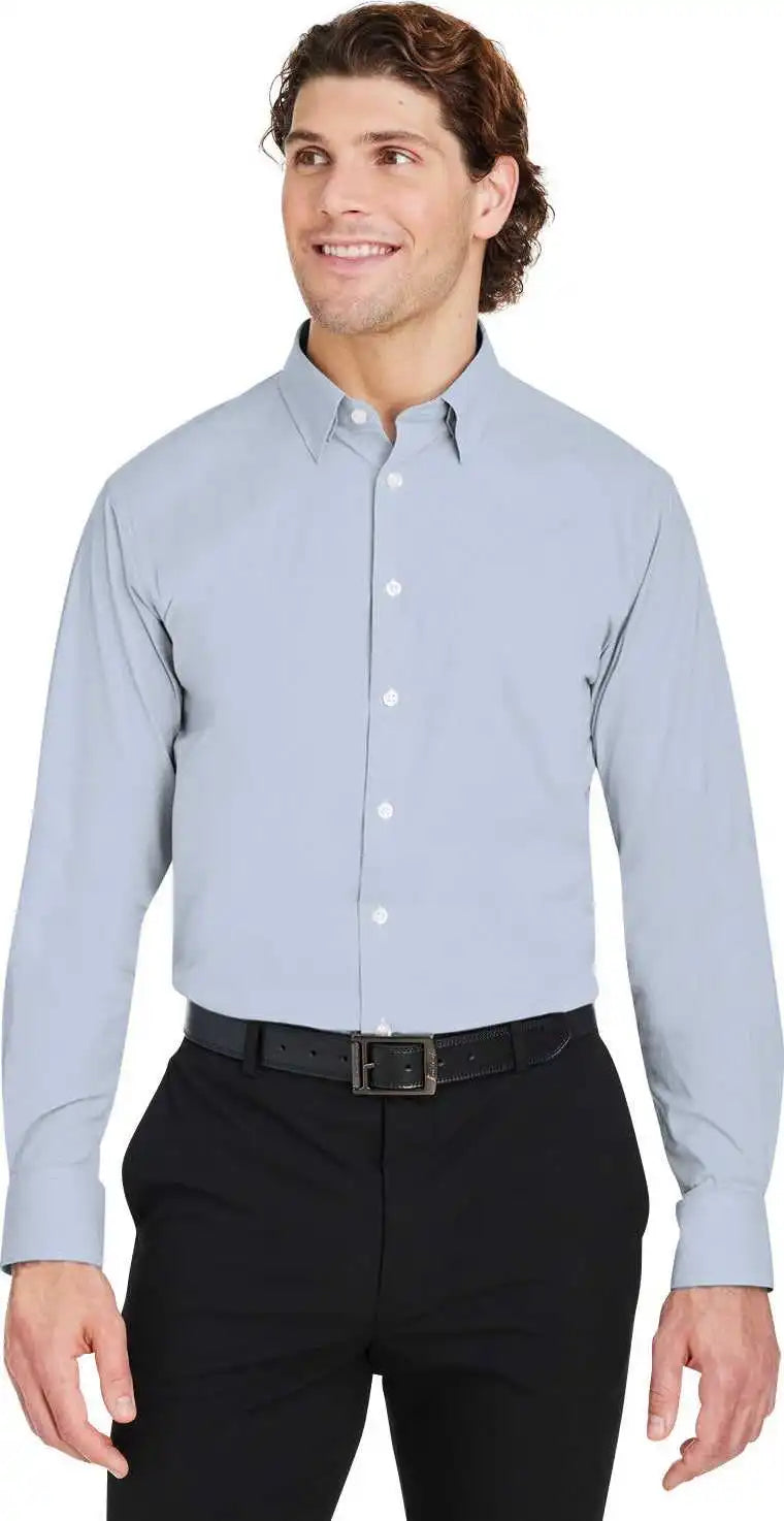 Devon & Jones Dg537 Crownlux Performance Men’s Microstripe Shirt - Navy