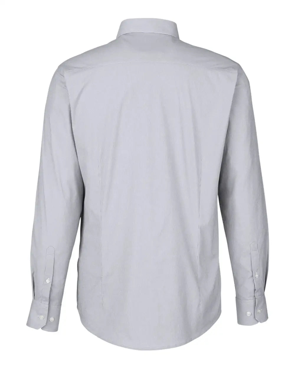 Devon & Jones Dg537 Men’s Crownlux Performanceâ Microstripe Dress Shirt - Graphite White