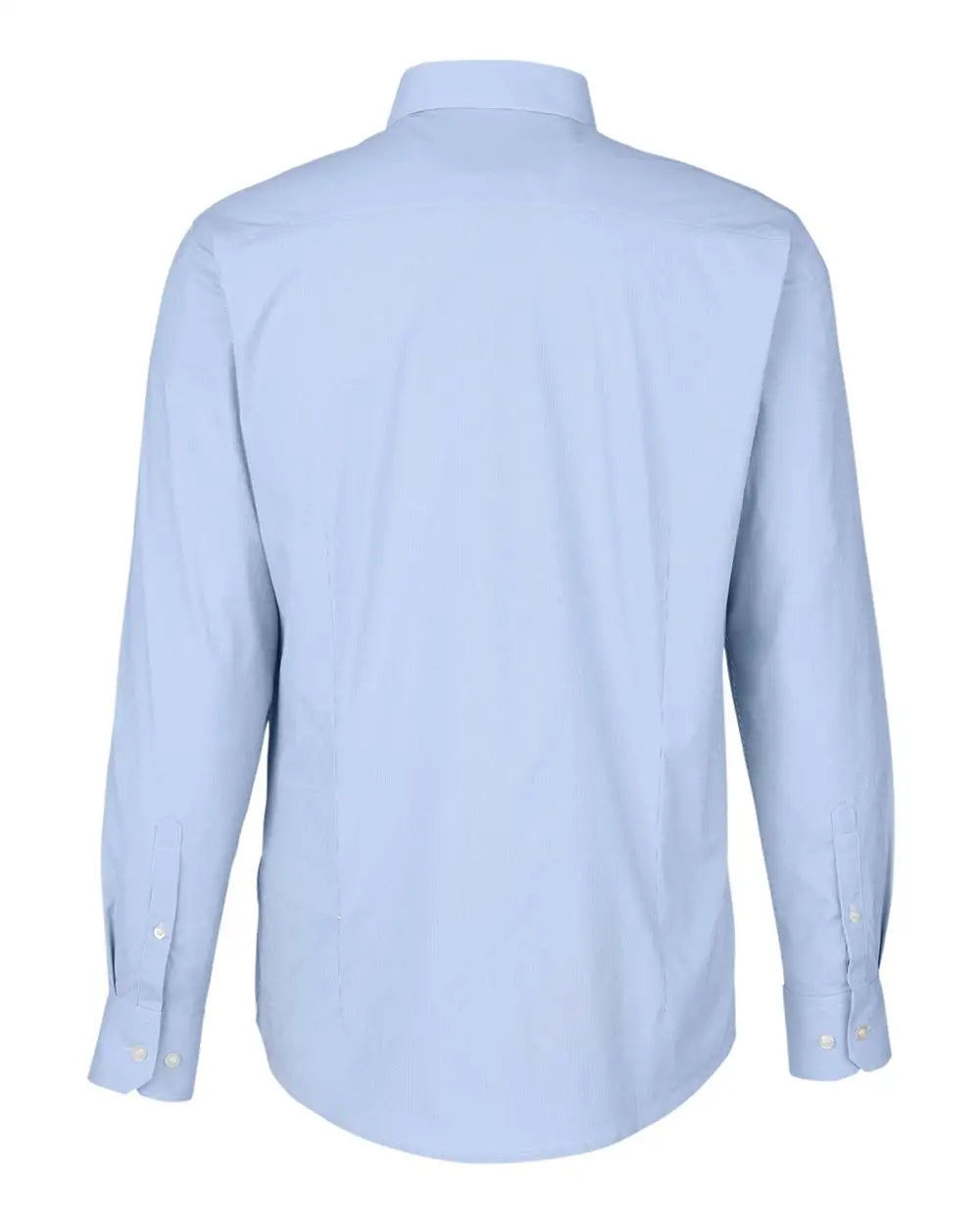 Devon & Jones Dg537 Men’s Crownlux Performanceâ Microstripe Dress Shirt - French Blue White