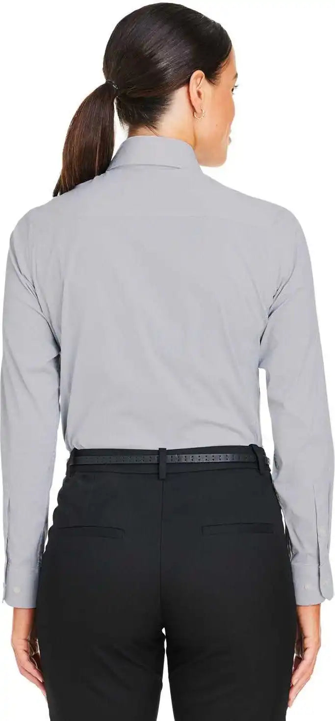 Devon &amp; Jones Dg537w Crownlux Performance Ladies’ Microstripe Shirt Graphite