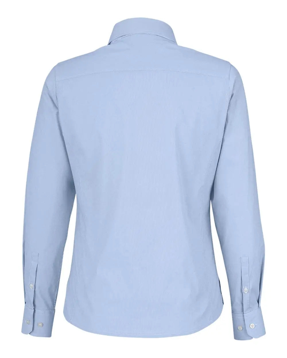 Devon & Jones Dg537w Women’s Crownlux Performanceâ Microstripe Dress Shirt - French Blue White