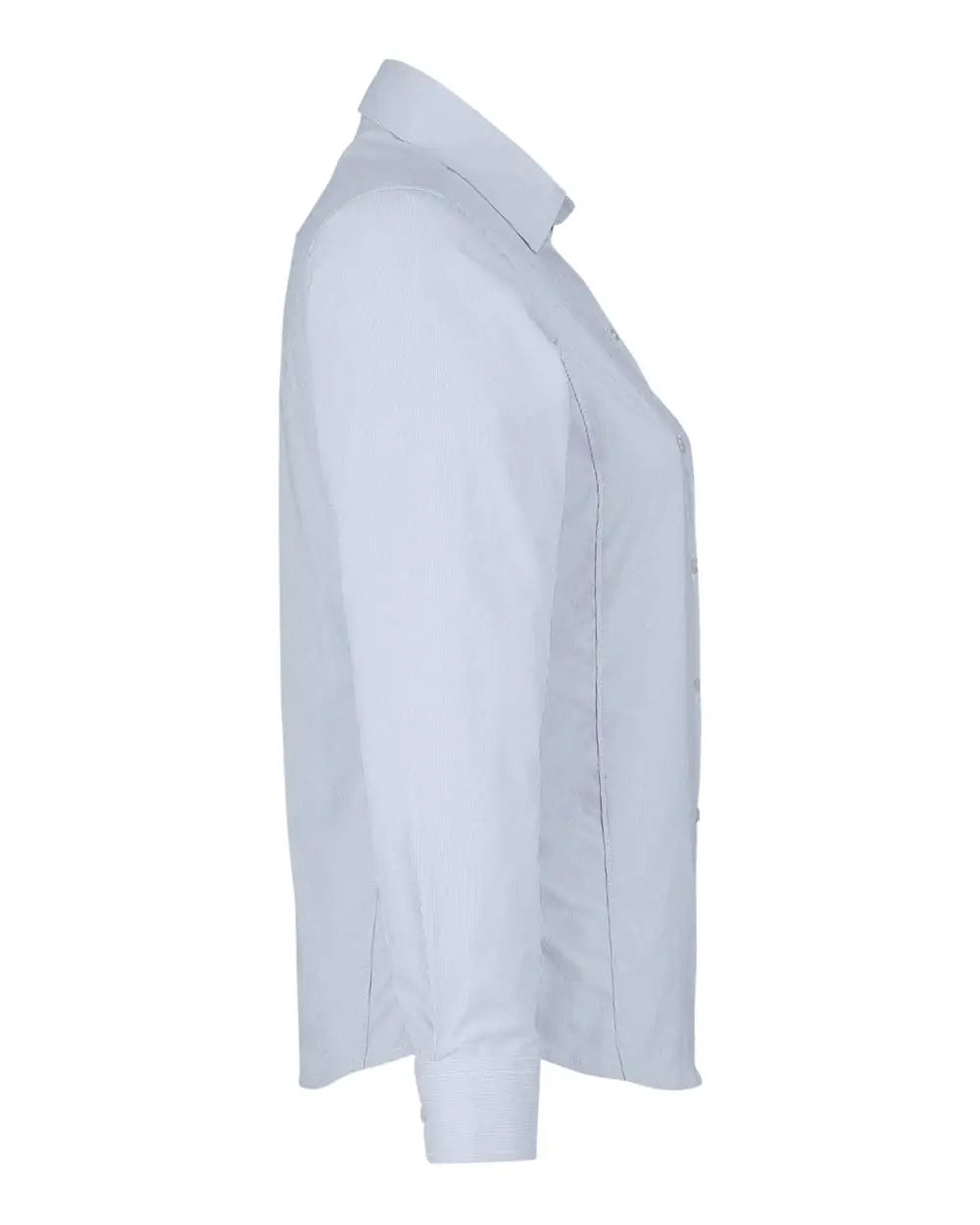 Devon & Jones Dg537w Women’s Crownlux Performanceâ Microstripe Dress Shirt - Navy White