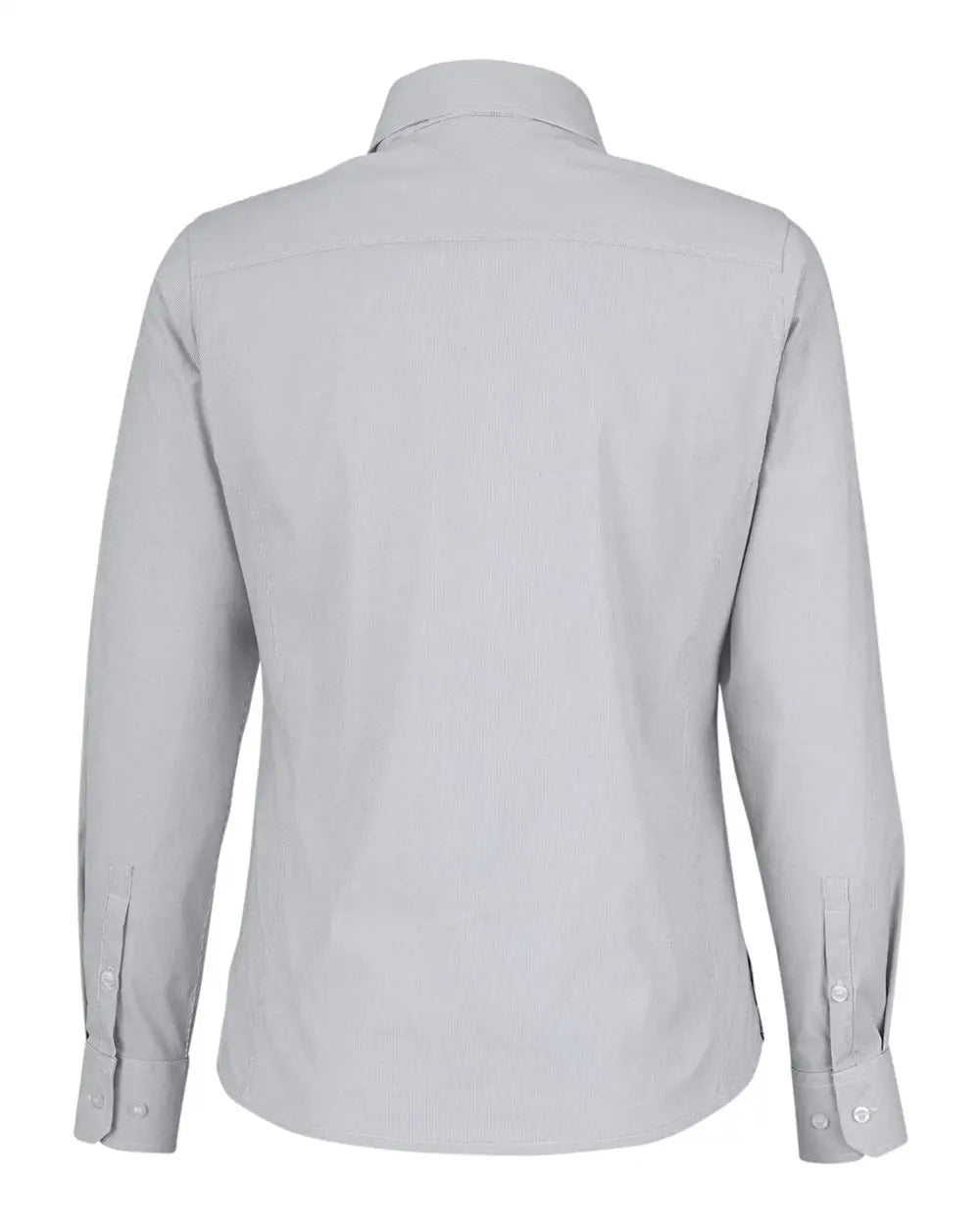 Devon & Jones Dg537w Women’s Crownlux Performanceâ Microstripe Dress Shirt - Graphite White