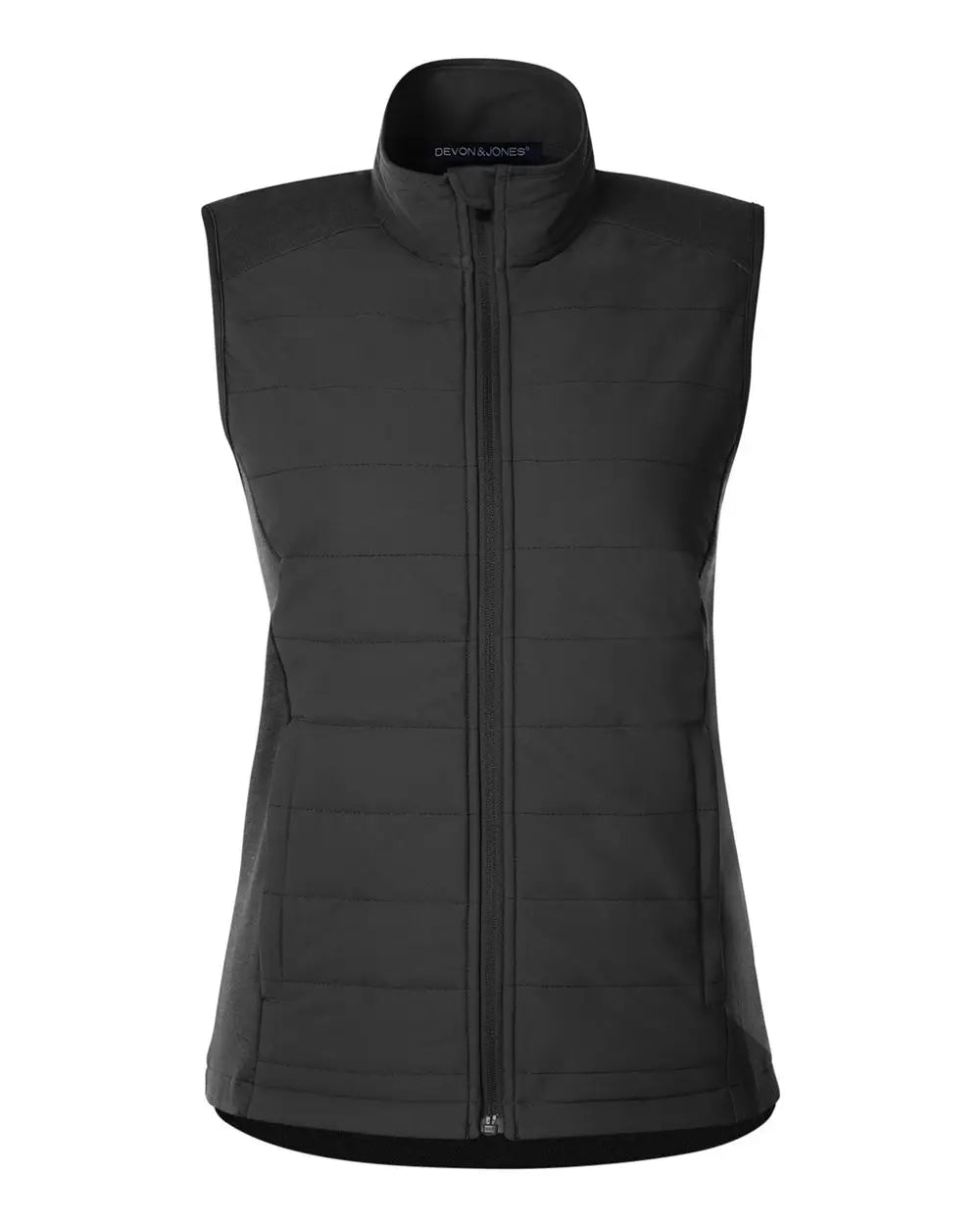 Devon & Jones Dg706w Women’s New Classics Charleston Hybrid Vest - Black Melange