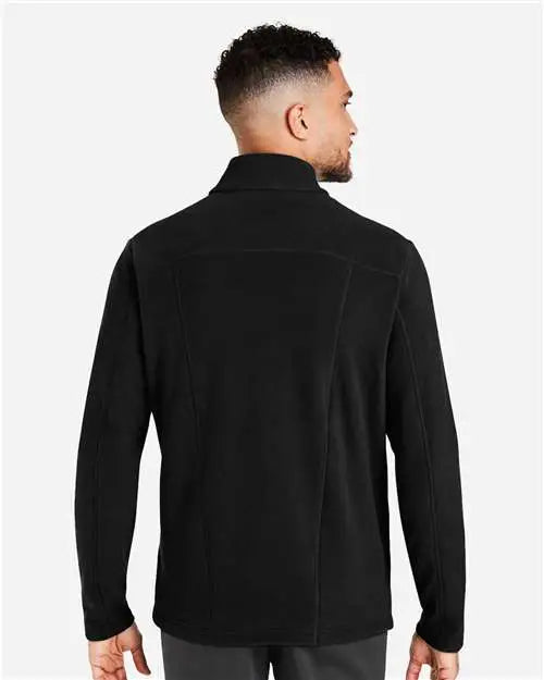 Devon & Jones Dg730 Men's Crownlux PerformanceÂ® Fleece Full-zip Jacket - Black