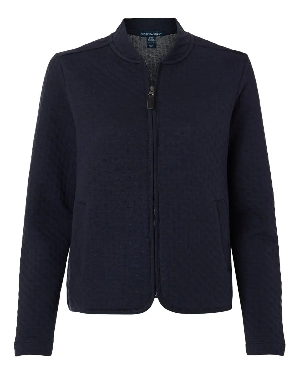 Devon & Jones Dg740w Women’s Berkeley Textured Full-zip Jacket - Navy