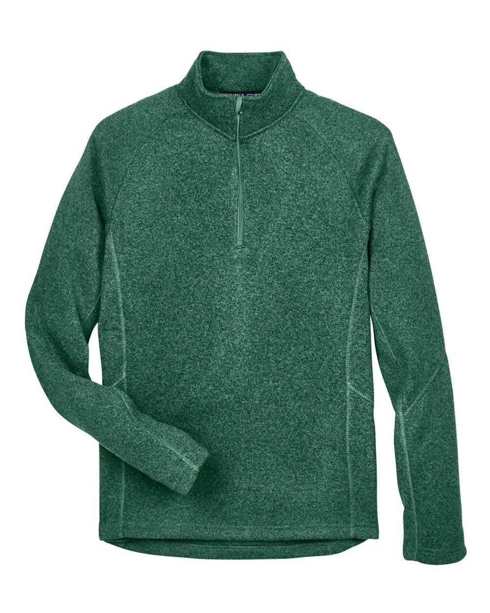 Devon & Jones Dg792 Unisex Bristol Sweater Fleece Quarter-zip Pullover - Forest Heather