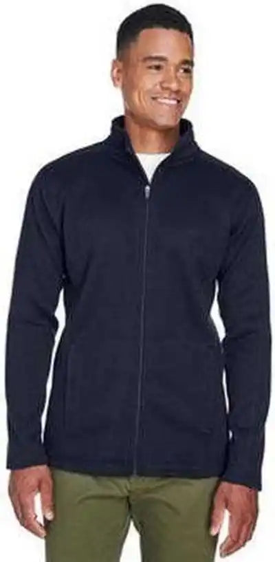 Devon & Jones Dg793 Men’s Bristol Full-zip Sweater Fleece Jacket - Navy