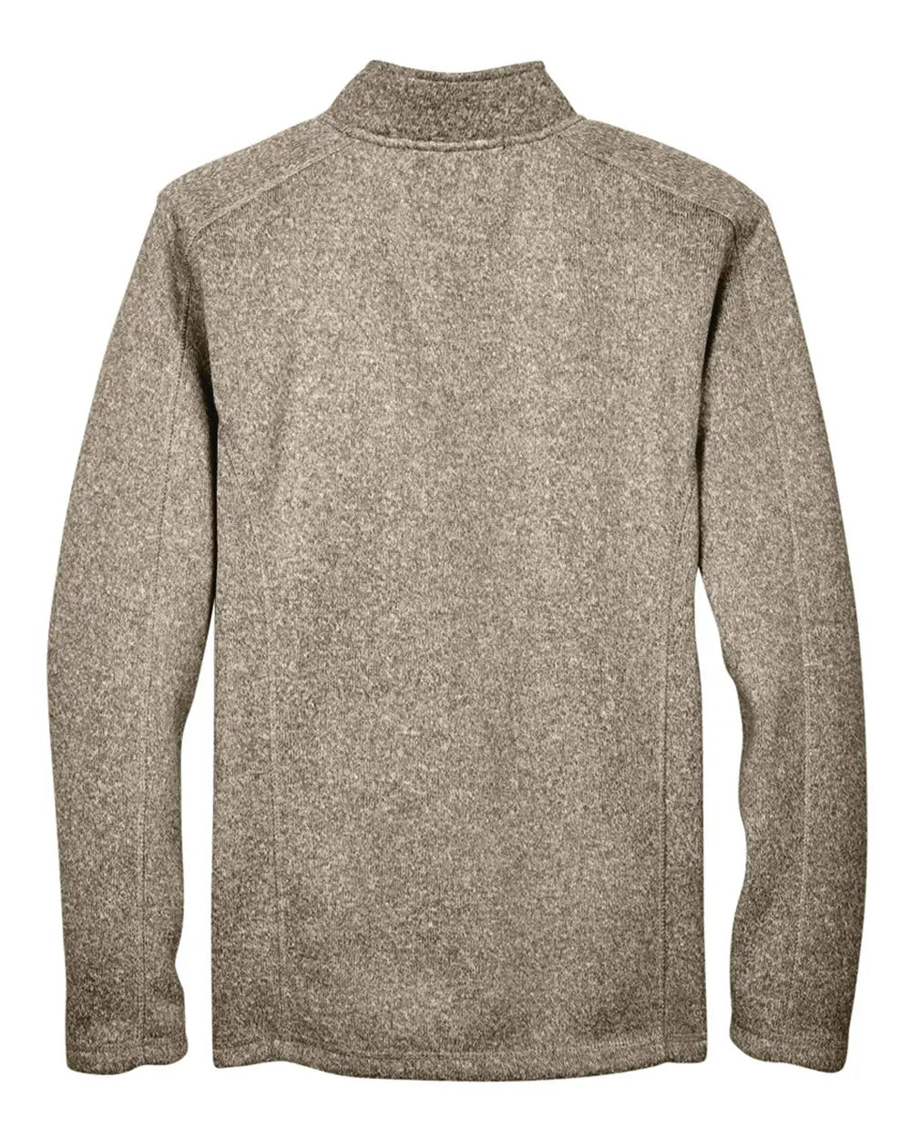 Devon & Jones Dg793 Men's Bristol Full-zip Sweater Fleece Jacket - Khaki Heather