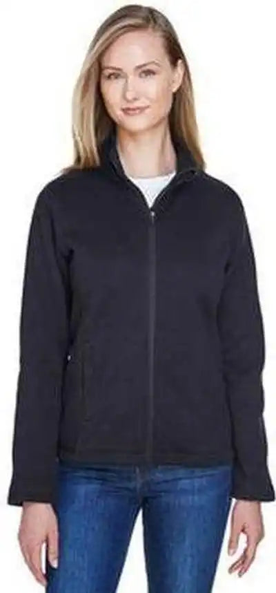 Devon & Jones Dg793w Ladies’ Bristol Full Zip Sweater Fleece Jacket Black