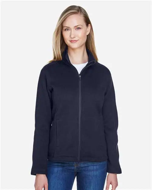 Devon & Jones Dg793w Women’s Bristol Full-zip Sweater Fleece Jacket - Navy