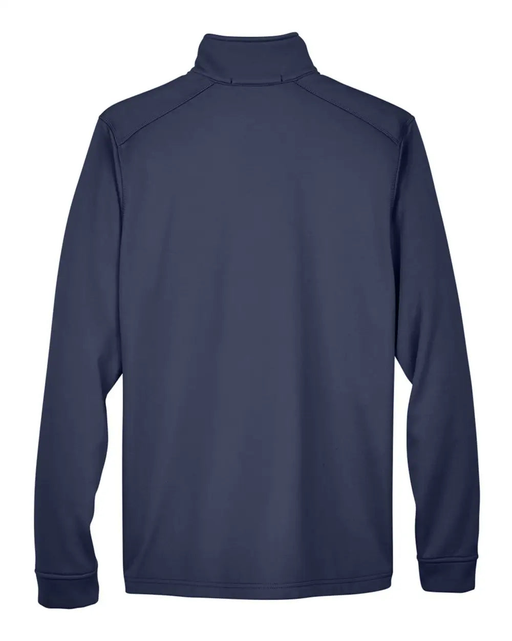 Devon & Jones Dg796 Men’s Newbury Colorblock Mãlange Fleece Full-zip Jacket - Navy Heather