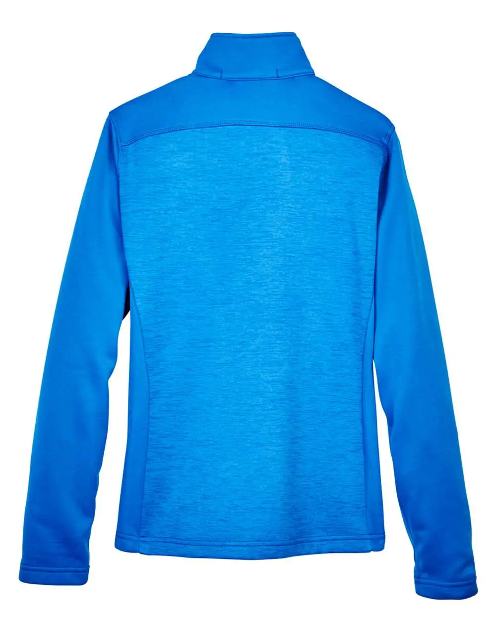 Devon & Jones Dg796w Women’s Newbury Colorblock Mãlange Fleece Full-zip Jacket - French Blue Heather