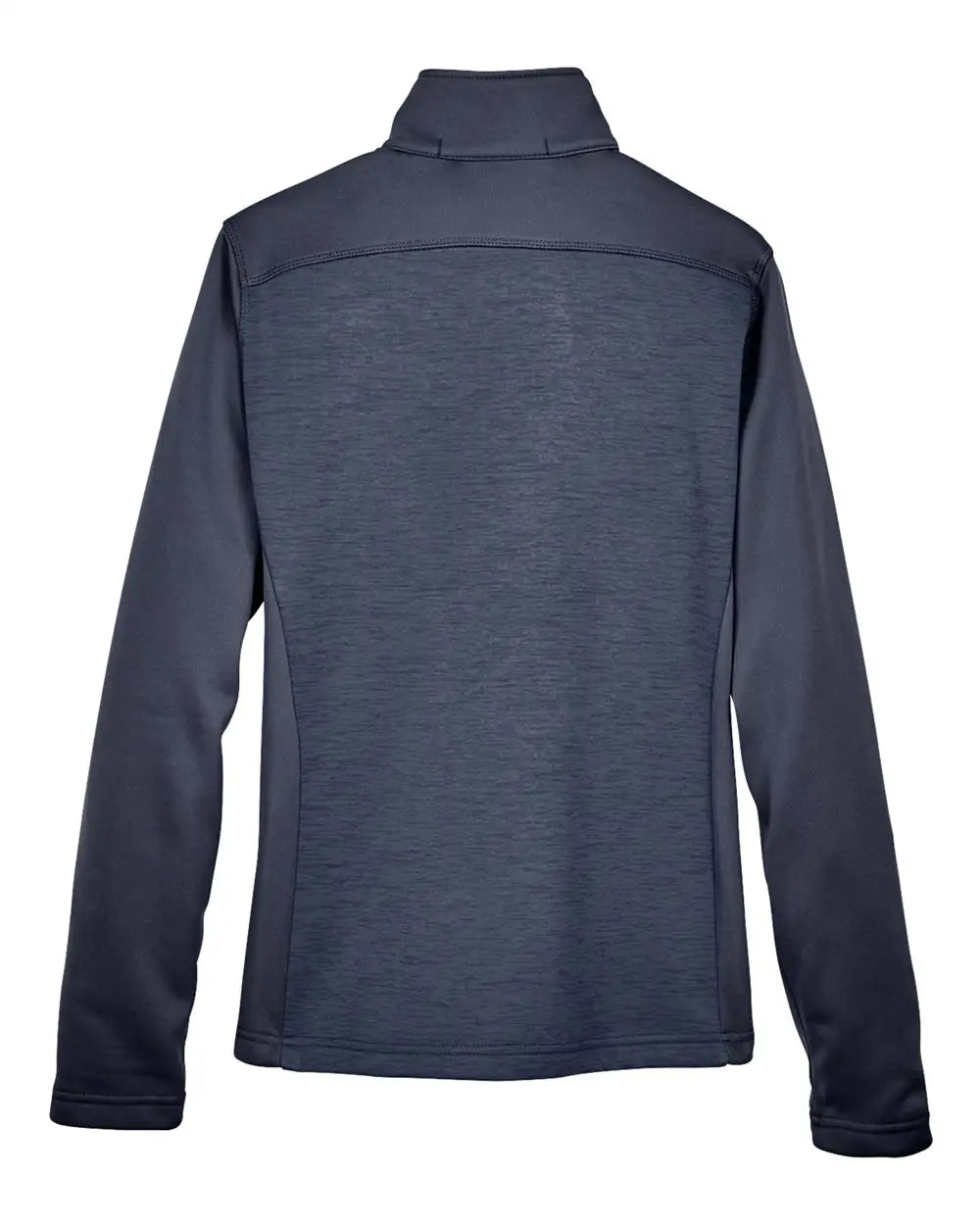Devon & Jones Dg796w Women’s Newbury Colorblock Mãlange Fleece Full-zip Jacket - Navy Heather