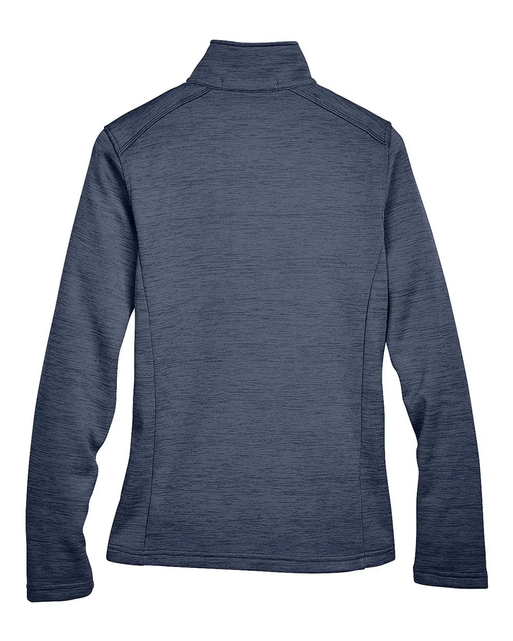 Devon & Jones Dg798w Women’s Newbury Mãlange Fleece Quarter-zip Pullover - Navy Heather